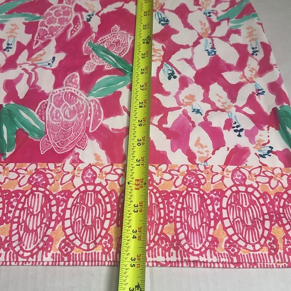 Jean Pierre Klifa Lily Dress L | Pink Turtle Print Jasmine Cove Shift Stretchy - Picture 11 of 13
